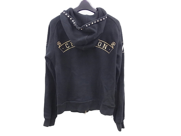 実際に弊社で買取させて頂いたドレスキャンプ×チャンピオン ジップアップパーカー 黒/44の画像 1枚目