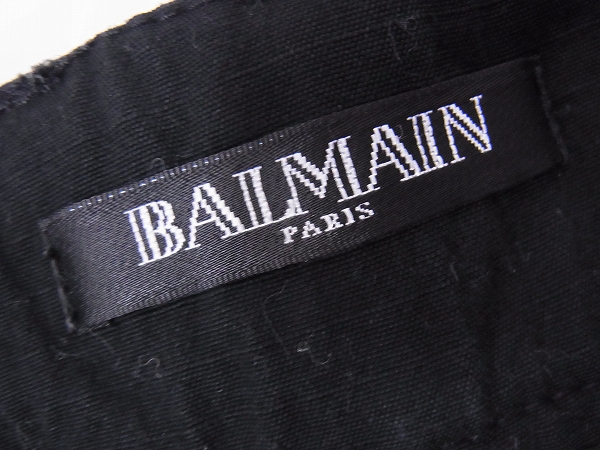 実際に弊社で買取させて頂いたBALMAIN/バルマン カーゴハーフ/ショートパンツ ブラック/44の画像 3枚目