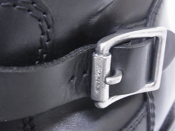 実際に弊社で買取させて頂いたJIMMY CHOO/ジミーチュー 裏ボア/レザーショートブーツ 黒/43の画像 7枚目