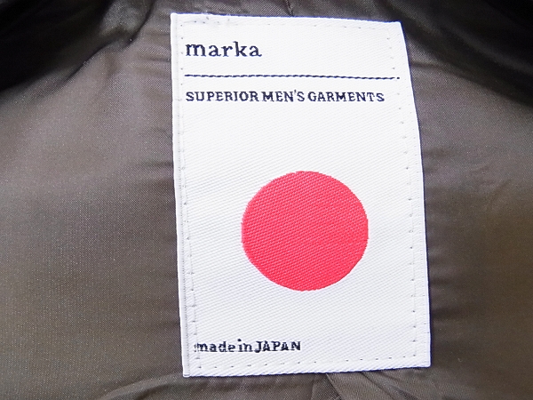 実際に弊社で買取させて頂いたmarka/マーカ 2WAY ダウンJK 鹿革切り替えし/M13C-07BL01D/1の画像 2枚目