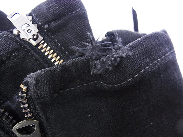 実際に弊社で買取させて頂いたLGB/ルグランブルー ブラックデニム ジップ/レースアップ 31の画像 8枚目