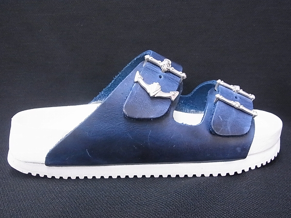 実際に弊社で買取させて頂いたBIRKENSTOCK/ビルケンシュトック×MUFF サンダル 紺白 24.0の画像 6枚目