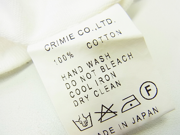 実際に弊社で買取させて頂いたBWL×CRIMIE/クライミー コラボ 半袖Tシャツ ロゴ付き スカル/Sの画像 6枚目