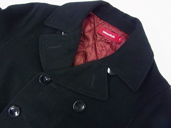 実際に弊社で買取させて頂いたHideandseek/ハイド&シーク ウールPコート/ショート丈 黒 Sの画像 2枚目