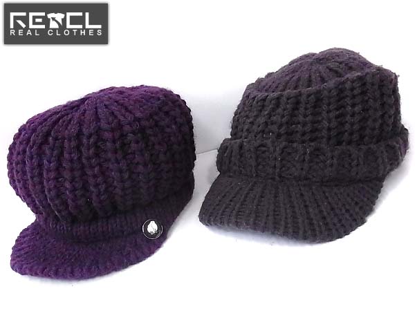 実際に弊社で買取させて頂いたCA4LA/カシラ つば付きニットキャップ/ニット帽子 計2点セット