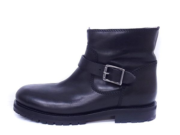 実際に弊社で買取させて頂いたJIMMY CHOO/ジミーチュー 裏ボア/レザーショートブーツ 黒/43の画像 2枚目