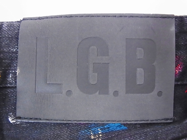 実際に弊社で買取させて頂いたL.G.B./ルグランブルー ペンキ加工デニムパンツ 31の画像 2枚目