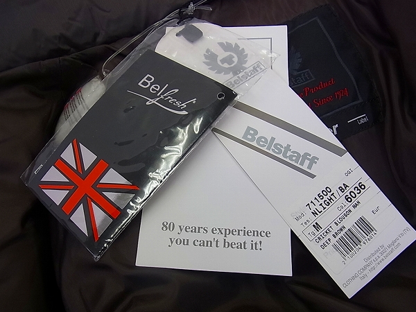 実際に弊社で買取させて頂いたBELSTAFF/ベルスタッフ BLOUSON ダウンジャケット/グレー/Mの画像 3枚目