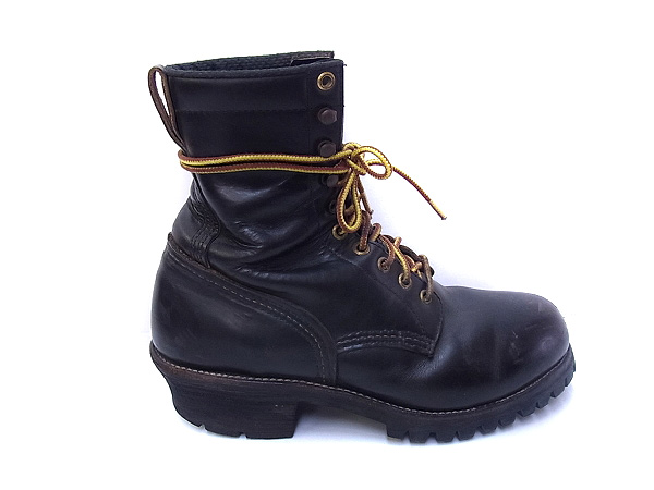 実際に弊社で買取させて頂いたCHIPPEWA/チペワ ロガーブーツ USA製 ダークブラウン/7.5Eの画像 2枚目