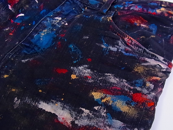 実際に弊社で買取させて頂いたL.G.B./ルグランブルー ペンキ加工デニムパンツ 31の画像 5枚目