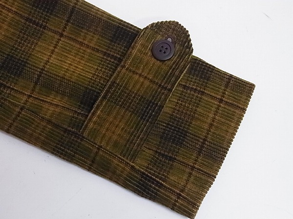 実際に弊社で買取させて頂いたHYSTERICS/ヒステリックス/ヒス チェック柄 コーデュロイコートの画像 7枚目