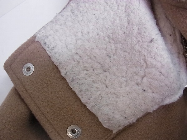 実際に弊社で買取させて頂いたFACTOTUM/ファクトタム ロングコート カシミヤ混 ベージュ系 48の画像 7枚目