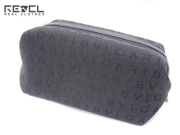 実際に弊社で買取させて頂いたBVLGARI/ブルガリ ロゴマニア コスメポーチ/小物入れ ブラウン