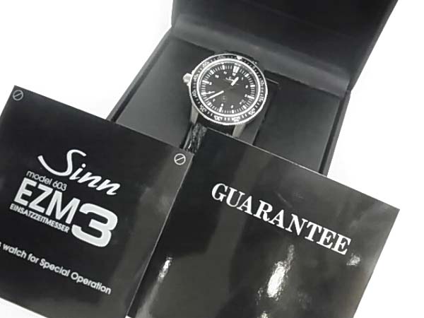 実際に弊社で買取させて頂いたSinn/ジン[ギャラ付/30万↑]ダイバーズウォッチ自動巻/603EZM-3の画像 5枚目