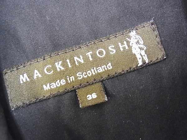 実際に弊社で買取させて頂いたMACKINTOSH/マッキントッシュ ロングトレンチコート 黒/36の画像 2枚目