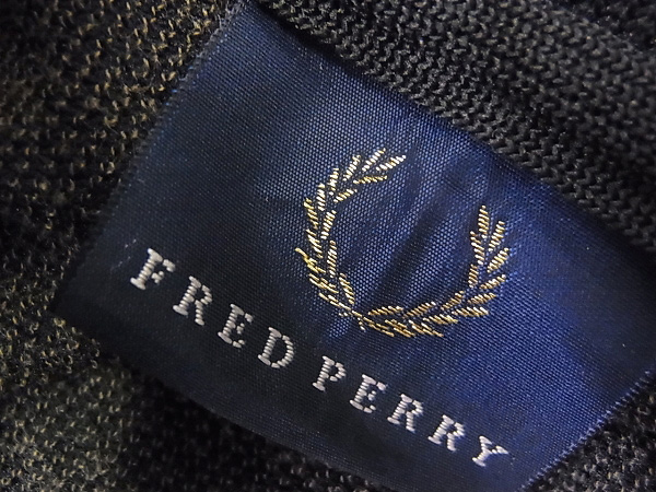 実際に弊社で買取させて頂いたFRED PERRY/フレッドペリー ジャージ ブラック 2本ライン/Mの画像 2枚目