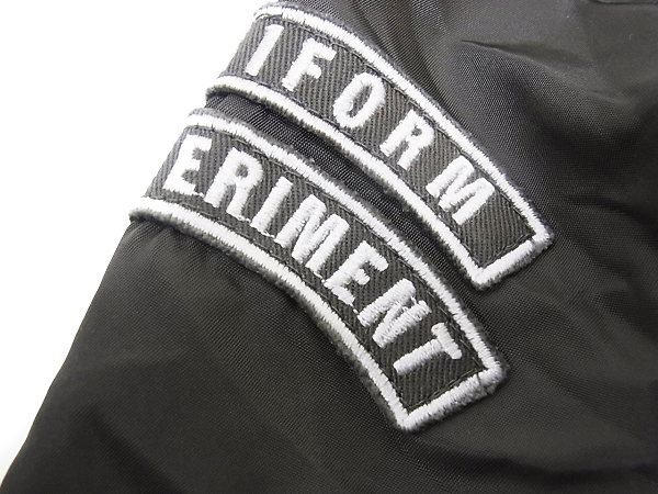 実際に弊社で買取させて頂いたUniform Experiment×ALPHA コラボ L-2B フライトジャケット/Lの画像 5枚目