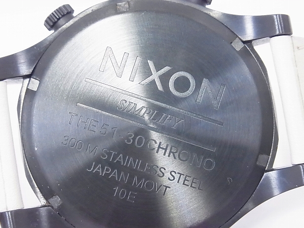 実際に弊社で買取させて頂いたNIXON/ニクソン 51-30 CHRONO LEATHER/クロノレザー A124-631の画像 4枚目