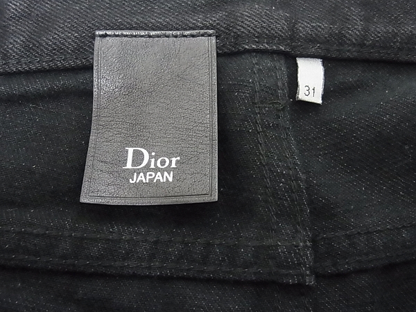 実際に弊社で買取させて頂いたDior Homme/ディオールオム ブラックデニム ボタンフライ/31の画像 3枚目