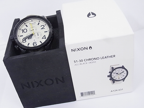 実際に弊社で買取させて頂いたNIXON/ニクソン 51-30 CHRONO LEATHER/クロノレザー A124-631の画像 7枚目