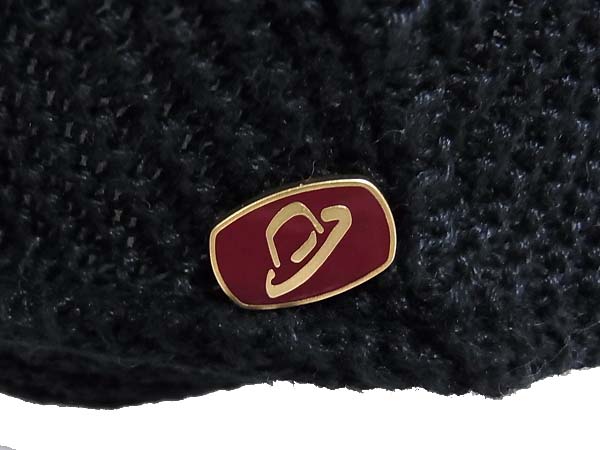 実際に弊社で買取させて頂いたBorsalino/ボルサリーノ 麻 ハンチング帽子 ブラック/FREEの画像 3枚目