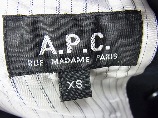 実際に弊社で買取させて頂いたA.P.C/アー・ペー・セー ニューポートジャケット 濃紺/XSの画像 2枚目
