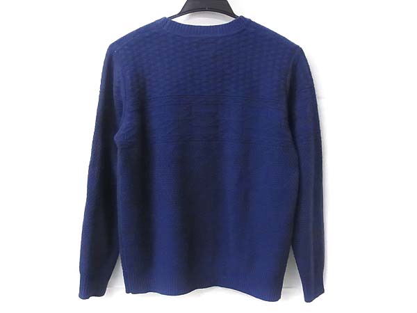 実際に弊社で買取させて頂いたDELUXE/デラックス ウールセーター/ニット 雪柄 ブルー Lの画像 1枚目