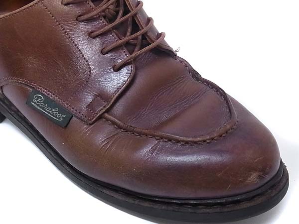 実際に弊社で買取させて頂いたParaboot/パラブーツ chambord/シャンボード レザーシューズ7.5の画像 7枚目