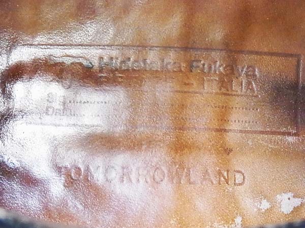 実際に弊社で買取させて頂いたTomorrowland/トゥモローランド ヒデタカフカヤ 革靴 黒/40の画像 6枚目