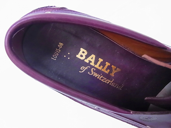 実際に弊社で買取させて頂いたBALLY/バリー デッキシューズ ビジネス  レッドブラウン/7.5Eの画像 5枚目