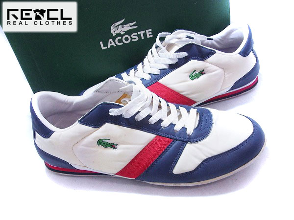 実際に弊社で買取させて頂いたLACOSTE/ラコステ ZEPHER PADDED SPM スニーカー 白紺赤/10.5