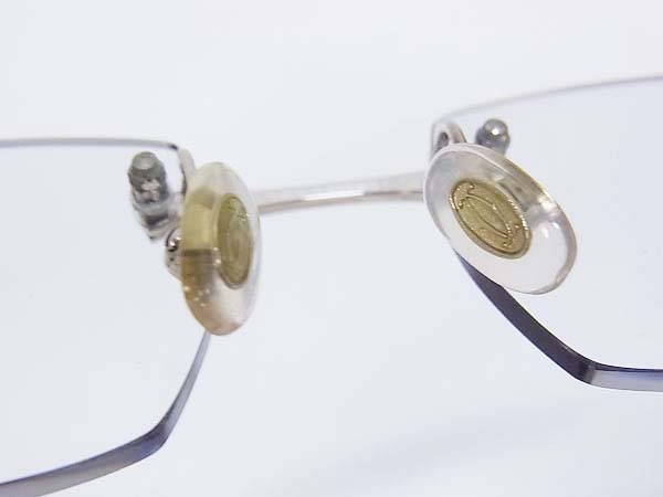 実際に弊社で買取させて頂いたCartier/カルティエ メガネフレーム 度入りレンズ/眼鏡/135の画像 2枚目