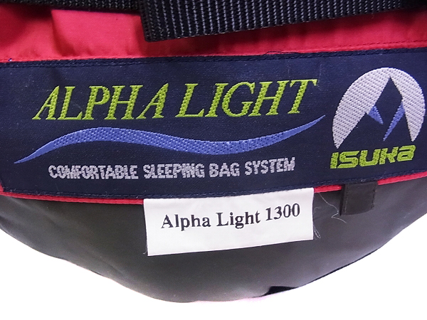 実際に弊社で買取させて頂いたISUKA/イスカ ALPHA LIGHT 1300/アルファライト シュラフ/寝袋の画像 8枚目