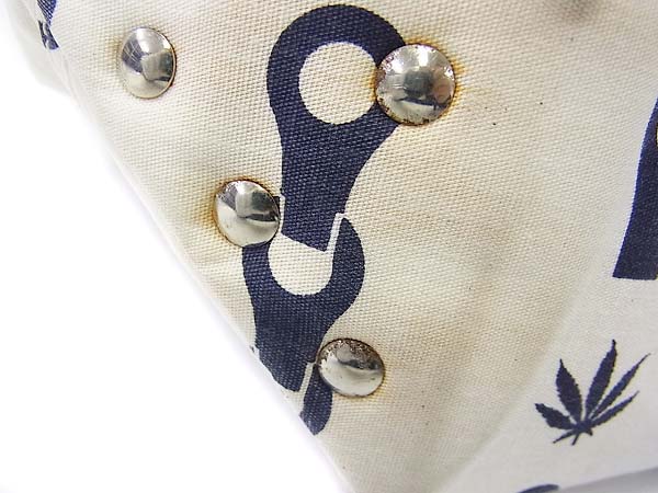 実際に弊社で買取させて頂いたlucien pellat-finet/ルシアンペラフィネ トートバッグ 総柄の画像 5枚目