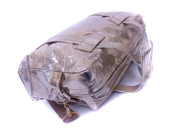 実際に弊社で買取させて頂いたHELMUT LANG/ヘルムート・ラング 2WAY ボストンバッグ 金の画像 2枚目