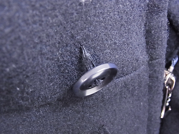 実際に弊社で買取させて頂いたEDIFICE/エディフィス ウール混 メルトンコート 紺/チェック 42の画像 8枚目