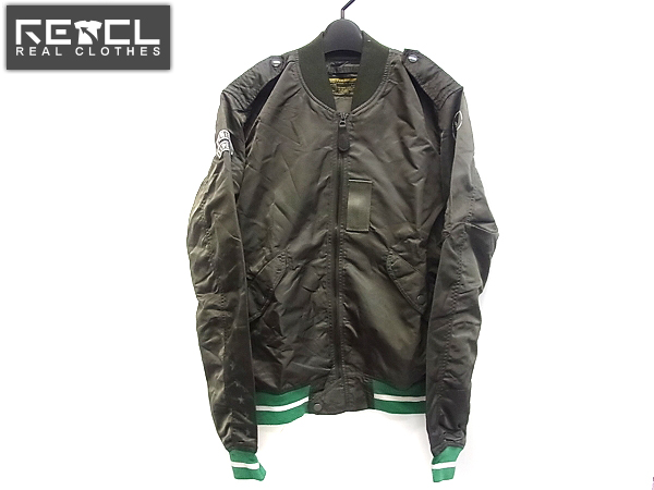 実際に弊社で買取させて頂いたUniform Experiment×ALPHA コラボ L-2B フライトジャケット/L