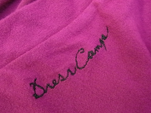 実際に弊社で買取させて頂いたDRESSCAMP/ドレスキャンプ Vネック 長袖Tシャツ 刺繍 紫/46の画像 3枚目