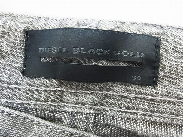 実際に弊社で買取させて頂いたDIESEL BLACK GOLD/ディーゼル スリムストレート パンツ/30の画像 3枚目
