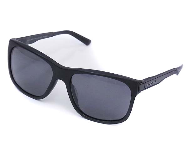 実際に弊社で買取させて頂いたBVLGARI/ブルガリ スクエアサングラス マッドブラック/7024-Fの画像 1枚目