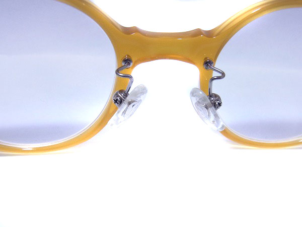 実際に弊社で買取させて頂いた白山眼鏡 ボストンメガネフレーム スケルトンイエロー の画像 3枚目