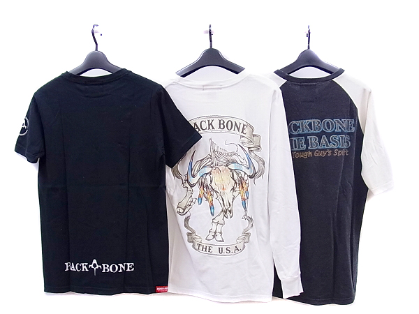 実際に弊社で買取させて頂いたBACKBONE/バックボーン プリント入Tシャツ/七分丈シャツ M/M/Lの画像 1枚目