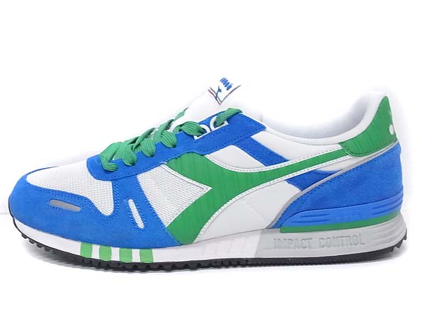 実際に弊社で買取させて頂いたDIADORA/ディアドラ TITAN Ⅱ/タイタン スニーカー 青/緑/白 28の画像 2枚目