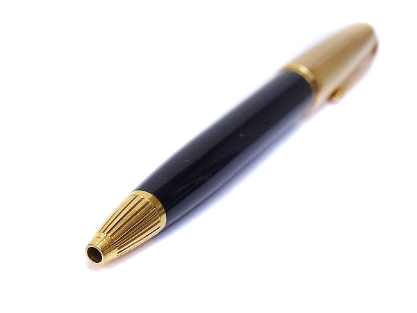 実際に弊社で買取させて頂いたCartier/カルティエ ボールペン 回転式 ブラック×ゴールドの画像 1枚目