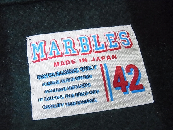 実際に弊社で買取させて頂いたMARBLES/マーブルズ ウール混バッファローチェックジャケット/Lの画像 2枚目