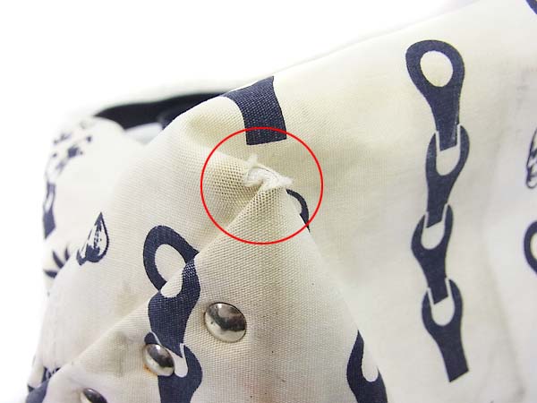 実際に弊社で買取させて頂いたlucien pellat-finet/ルシアンペラフィネ トートバッグ 総柄の画像 4枚目