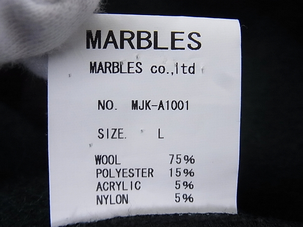 実際に弊社で買取させて頂いたMARBLES/マーブルズ ウール混バッファローチェックジャケット/Lの画像 3枚目