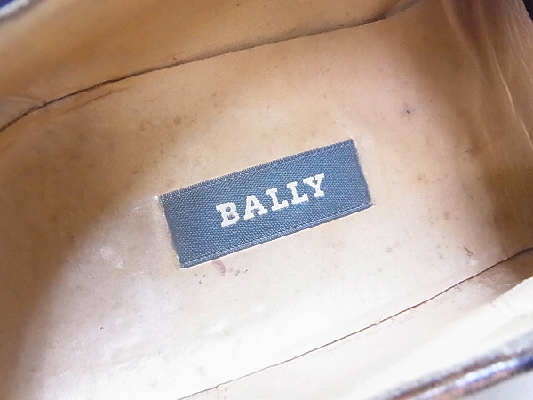 実際に弊社で買取させて頂いたBALLY/バリー 編み込みレザーシューズ ブラウン 43-1/2の画像 5枚目