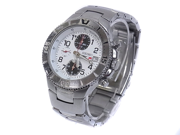 実際に弊社で買取させて頂いたSEIKO/セイコー BAR HONDA クロノグラフ 腕時計/7T92-0GE0の画像 1枚目
