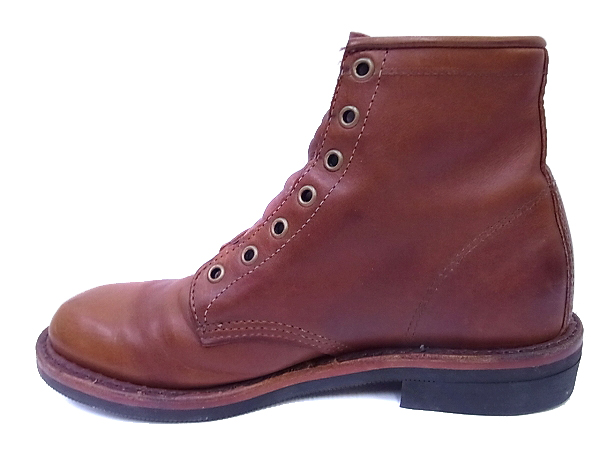 実際に弊社で買取させて頂いたCHIPPEWA/チペワ プレーントゥ ブーツ 90047 ブラウン/8Dの画像 3枚目